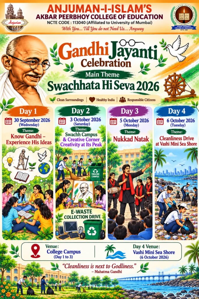 Gandhi Jayanti Celeberation